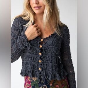Natural Life Juliet Ruffle Sweater Top